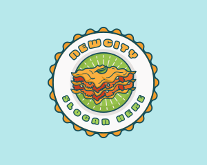 Lasagna Pasta Restaurant logo design