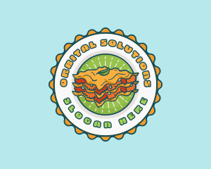 Lasagna Pasta Restaurant logo design