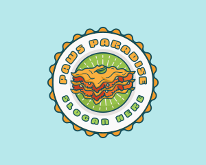 Lasagna Pasta Restaurant logo design