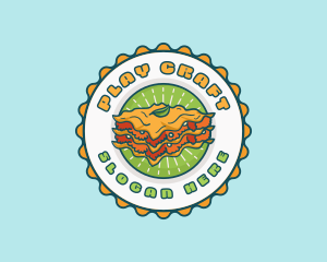 Lasagna Pasta Restaurant logo design