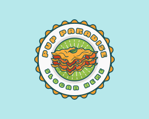 Lasagna Pasta Restaurant logo design