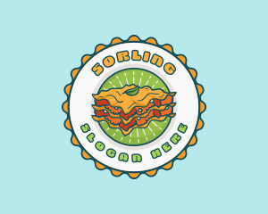 Lasagna Pasta Restaurant logo design