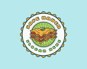 Lasagna Pasta Restaurant logo design