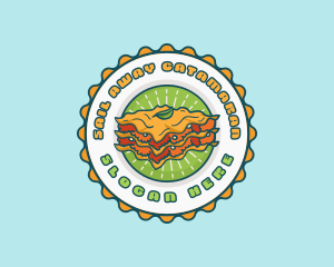 Lasagna Pasta Restaurant logo design