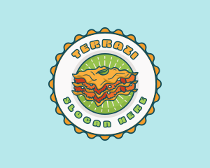 Lasagna Pasta Restaurant logo design