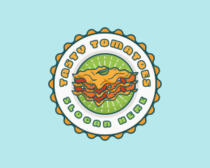 Lasagna Pasta Restaurant logo design