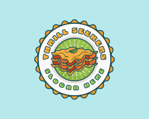 Lasagna Pasta Restaurant logo design