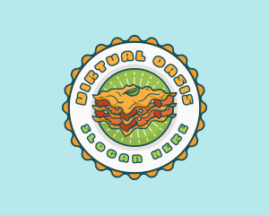 Lasagna Pasta Restaurant logo design