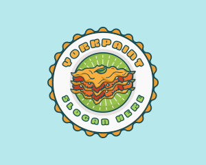 Lasagna Pasta Restaurant logo design