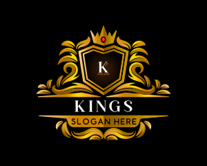 Royal Shield Crown logo design