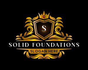 Sophisticated - Royal Shield Crown logo design