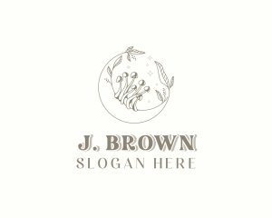 Shrooms - Organic Herbal Mushroom logo design