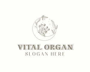 Organic Herbal Mushroom logo design