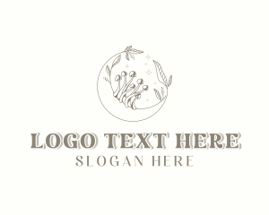 Therapeutic - Organic Herbal Mushroom logo design