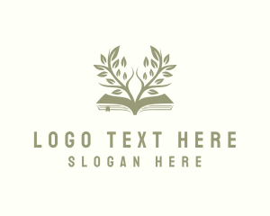 Eco - Tree Plant Book logo design