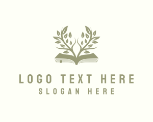 Leaf - Tree Plant Book logo design