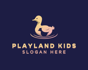 Duck Animal Duckling logo design