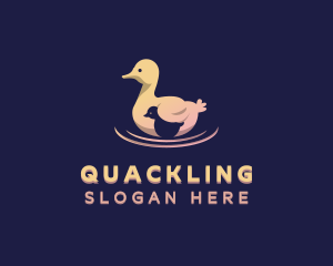 Duck Animal Duckling logo design