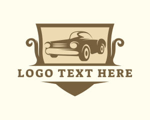 Motorsports - Automotive Retro Car logo design