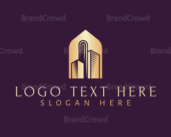 Elegant Skyscraper Building Logo