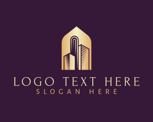 Urban Planner - Elegant Skyscraper Building logo design