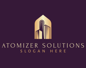 Elegant Skyscraper Building logo design