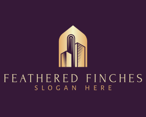 Elegant Skyscraper Building logo design