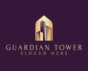 Elegant Skyscraper Building logo design