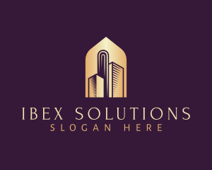 Elegant Skyscraper Building logo design