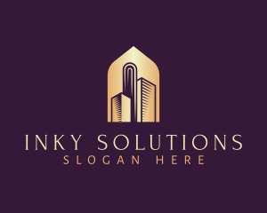 Elegant Skyscraper Building logo design