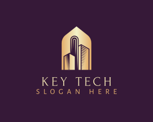 Elegant Skyscraper Building logo design