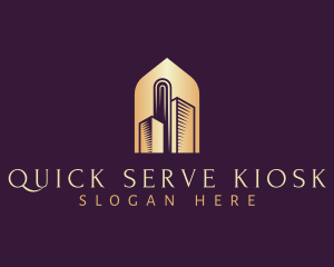 Elegant Skyscraper Building logo design