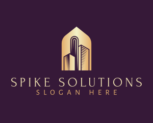 Elegant Skyscraper Building logo design