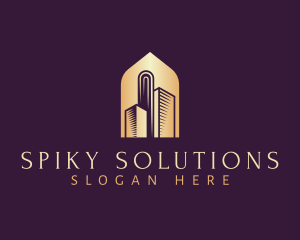 Elegant Skyscraper Building logo design