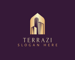 Elegant Skyscraper Building logo design