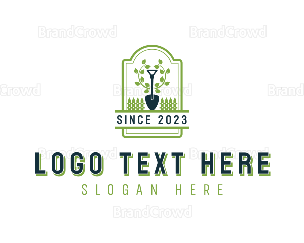 Shovel Garden Fence Logo