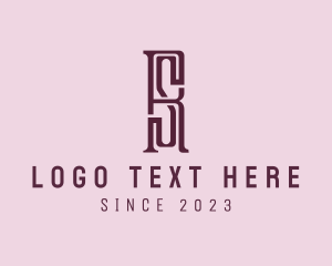 E Commerce - Elegant Modern Letter RS Business logo design