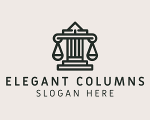 Legal Scale Column  logo design