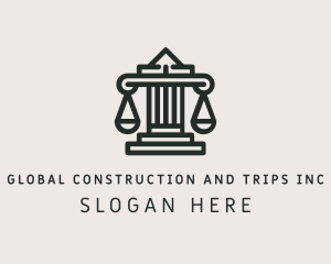 Legal Scale Column  logo design