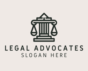 Legal Scale Column  logo design