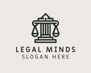 Jurist - Legal Scale Column logo design