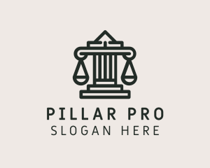 Column - Legal Scale Column logo design