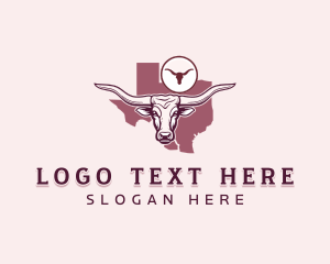 Ox - Bull Cattle Texas logo design