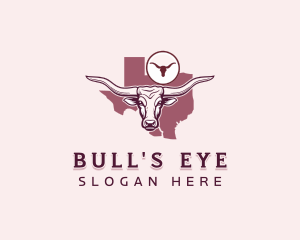 Bull Cattle Texas logo design