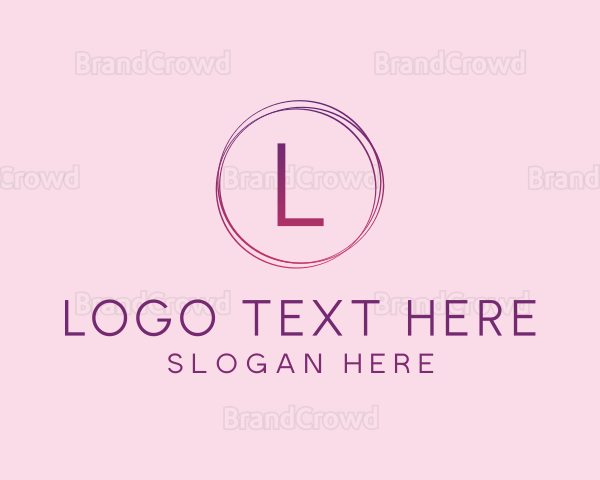 Thin Gradient Circle Logo