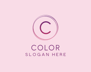 Thin Gradient Circle  Logo