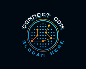 Data Connect Technology logo design