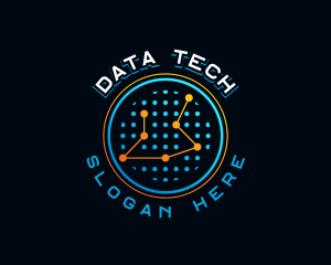 Data - Data Connect Technology logo design