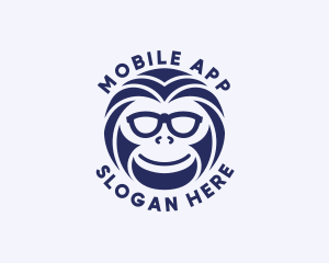 Hipster Monkey Gamer Logo