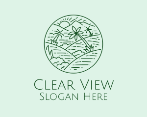 Green Hills View  logo design